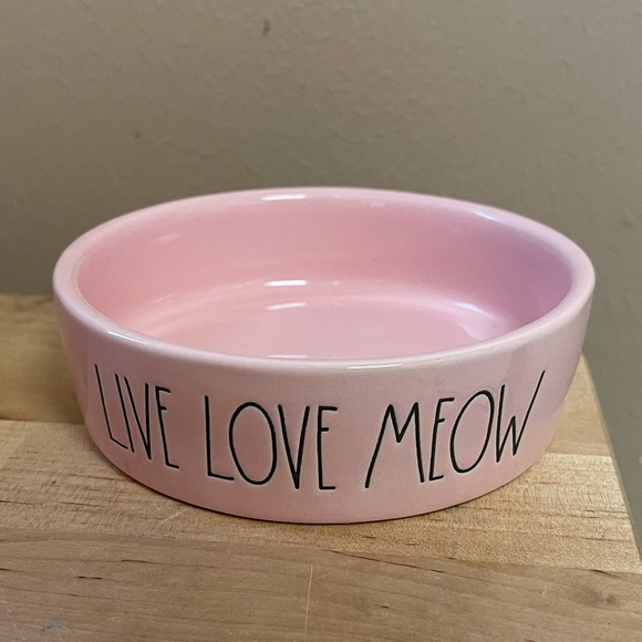 Rae Dunn Other - Rae Dunn Live Love Meow Pink Cat Bowl